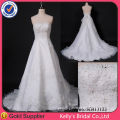 snow white dresses for girls strapless lace with silver beading organza muslim lace wedding dress